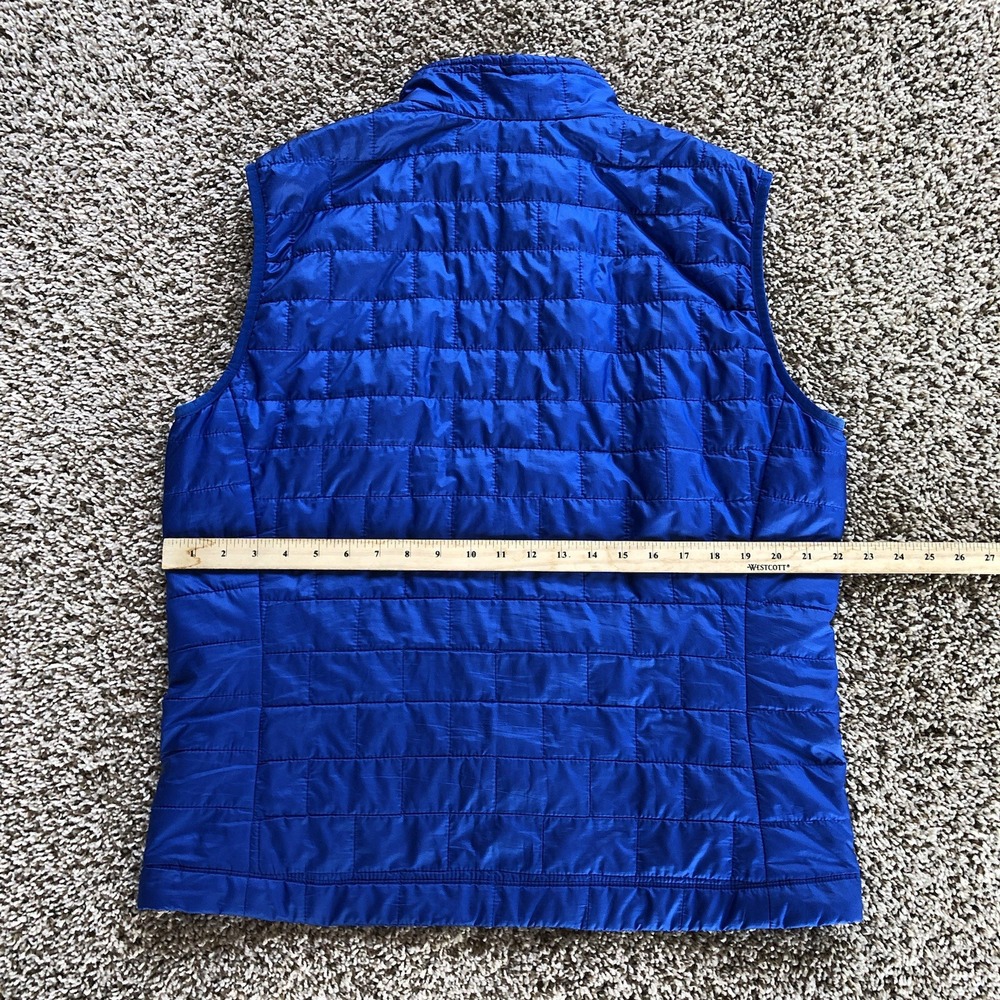 Patagonia Nano Puff Vest Mens L Blue Quilted Puffer Packable Hiking 84241 *2013* - Picture 6 of 8